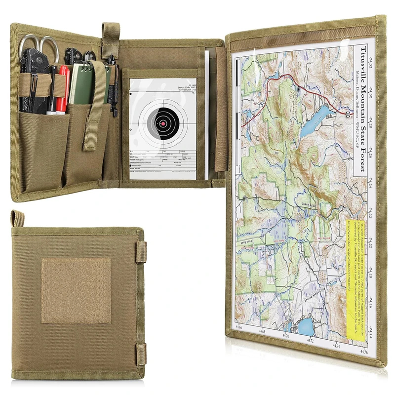 Hunting And Outdoor Supplies - กระเป๋าเก็บแผนที่แบบยุทธวิธี ซองใส่แผนที่ กระเป๋าอเนกประสงค์พับได้ กระเป๋าใส่อุปกรณ์ EDC กระเป๋าเครื่องมืออเนกประสงค์
