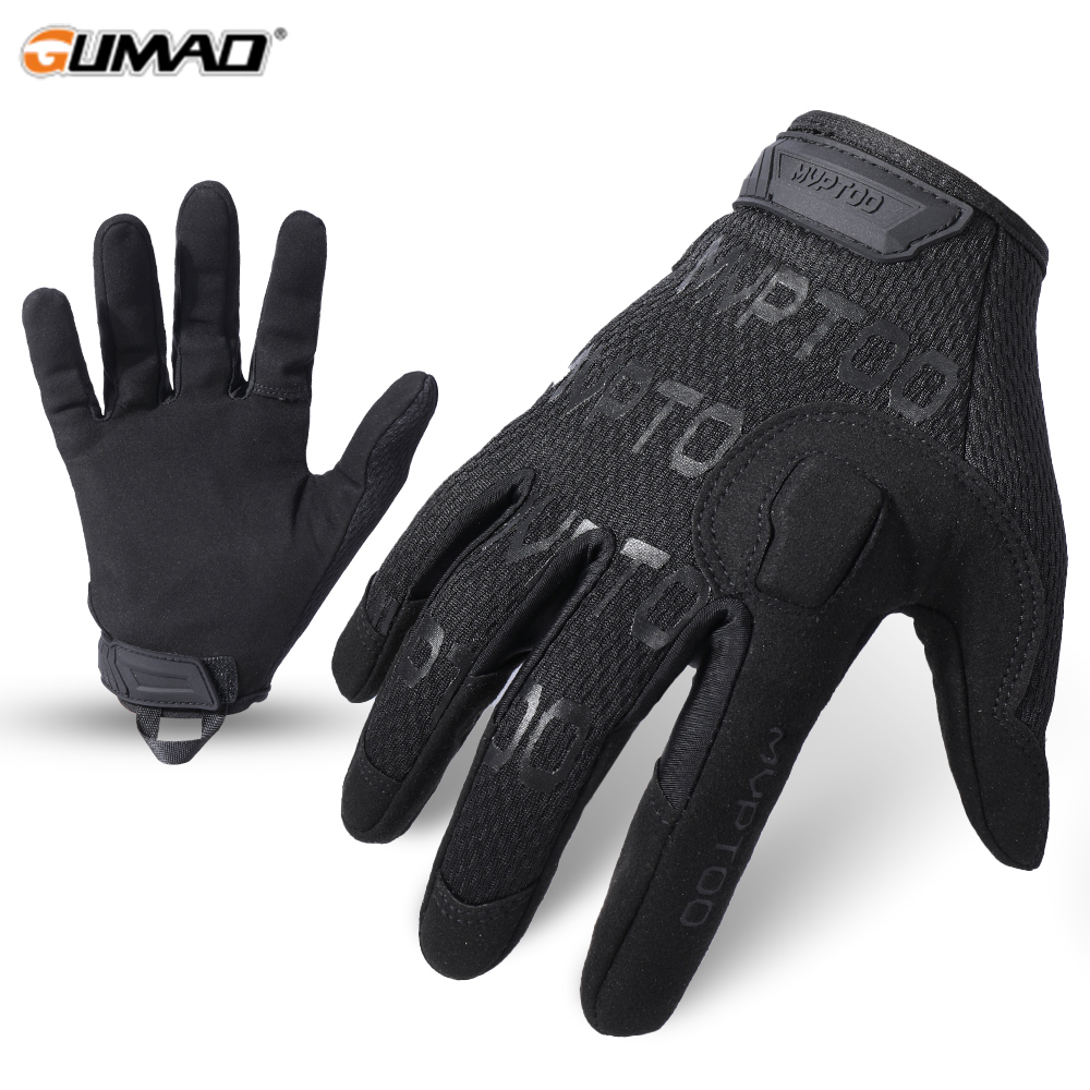 Outdoor Hunting Gloves - ถุงมือล่าสัตว์แบบสัมผัสหน้าจอ แบบเต็มนิ้ว ระบายอากาศได้ดี น้ำหนักเบา ถุงมือกีฬากลางแจ้ง สำหรับเดินป่า