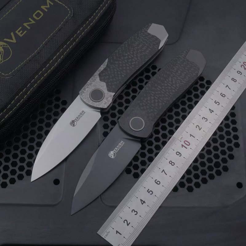 Hunting Camp Outdoor Kitchen - VENOM ใหม่ Weimang Real M390 เหล็กไทเทเนียม+คาร์บอนไฟเบอร์