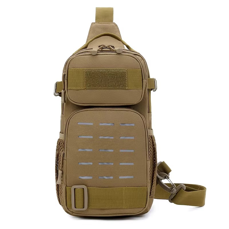 Hunting And Outdoor Supplies - กระเป๋าคาดอกและเป้สะพายหลังสำหรับใส่อุปกรณ์ตกปลาแบบยุทธวิธี กระเป๋าสำหรับกิจกรรมกลางแจ้ง แคมป์ปิ้ง เดินป่า พร้อมช่องใส่คันเบ็ด กระเป๋าตกปลาและล่าสัตว์สำหรับผู้ชาย