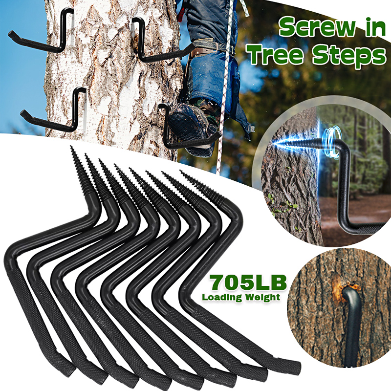 Tree Stand Ladder - ต้นไม้ปีนเขา Spikes สําหรับล่าสัตว์ 4 นิ้วต้นไม้ปีนเขา Spikes