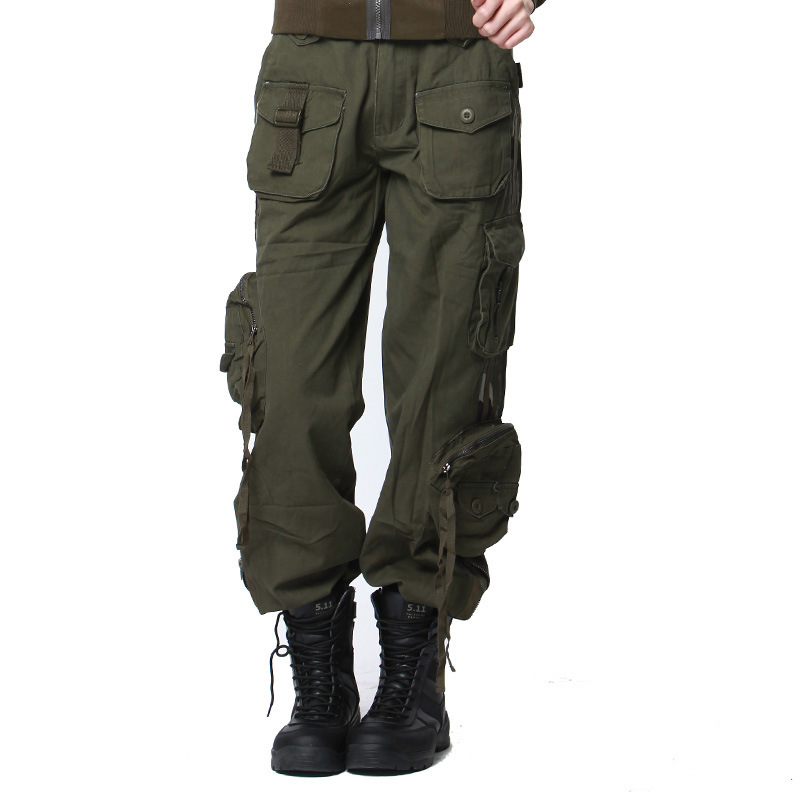 กางเกงขาสั้นผ้าฝ้ายแบบมีกระเป๋ - Outdoor Hunting Overalls บทวิจารณ์และราคา