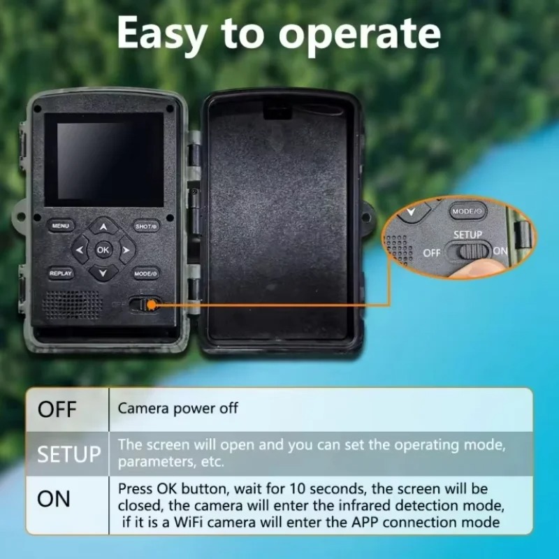 กล้องติดตามสัตว์ป่าไร้สาย 2.7K - Outdoor Hunting Camera Wireless บทวิจารณ์และราคา