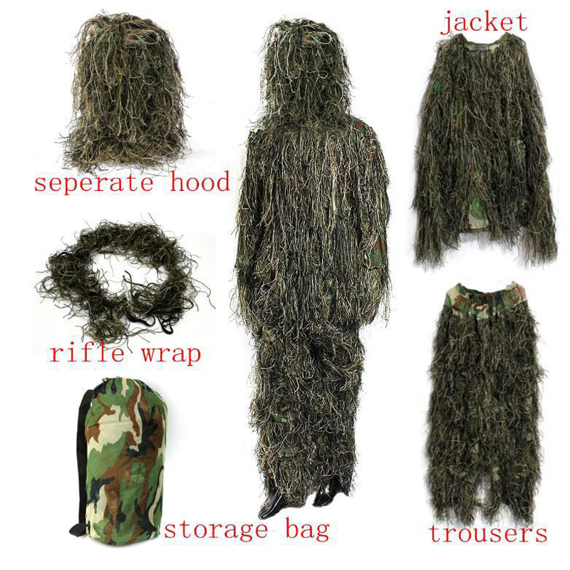 ชุดพรางตัว Ghillie Suit ลายพรา - Ghillie Suit Woodland บทวิจารณ์และราคา