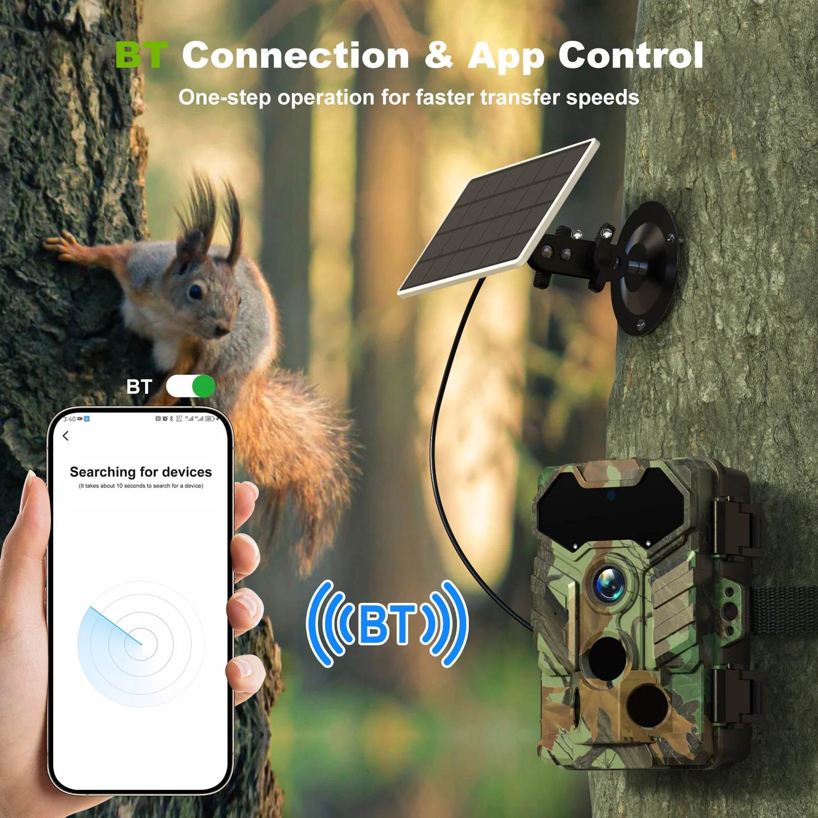พลังงานแสงอาทิตย์กล้องกลางแจ้ง - Outdoor Hunting Camera Wireless บทวิจารณ์และราคา