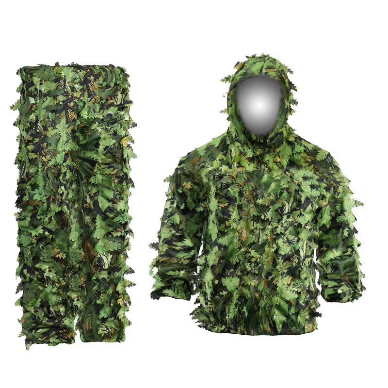 ใหม่-Sticky ดอกไม้ Bionic ใบชุ - Ghillie Suit Woodland บทวิจารณ์และราคา