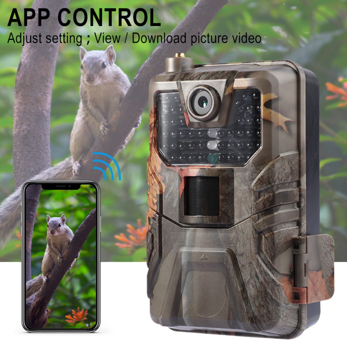 กล้องล่าสัตว์กลางแจ้ง 4K พร้อม - Outdoor Hunting Camera Wireless บทวิจารณ์และราคา