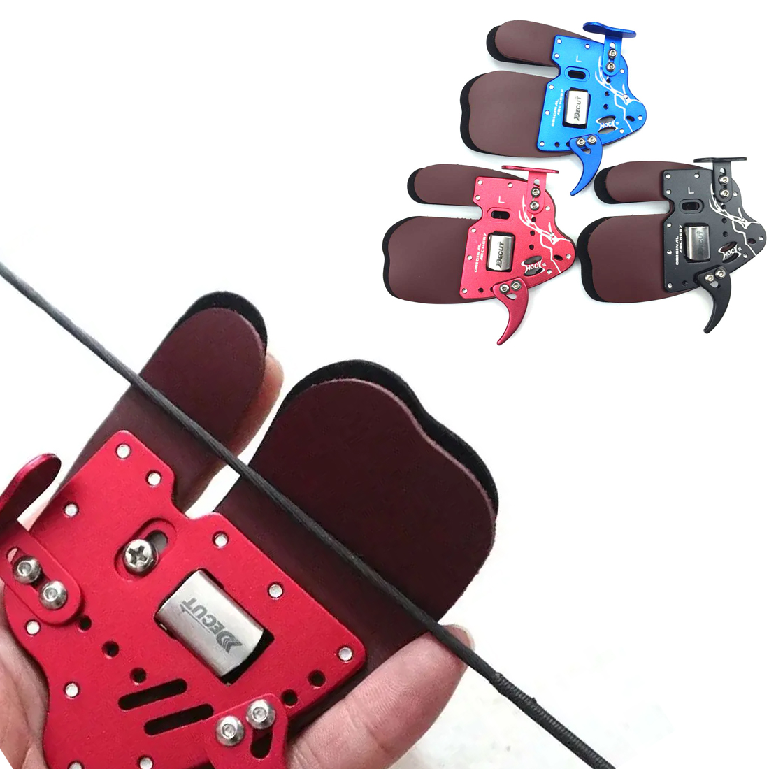 DECUT ยิงธนู Finger Tab Guard  - Outdoor Hunting Gloves บทวิจารณ์และราคา